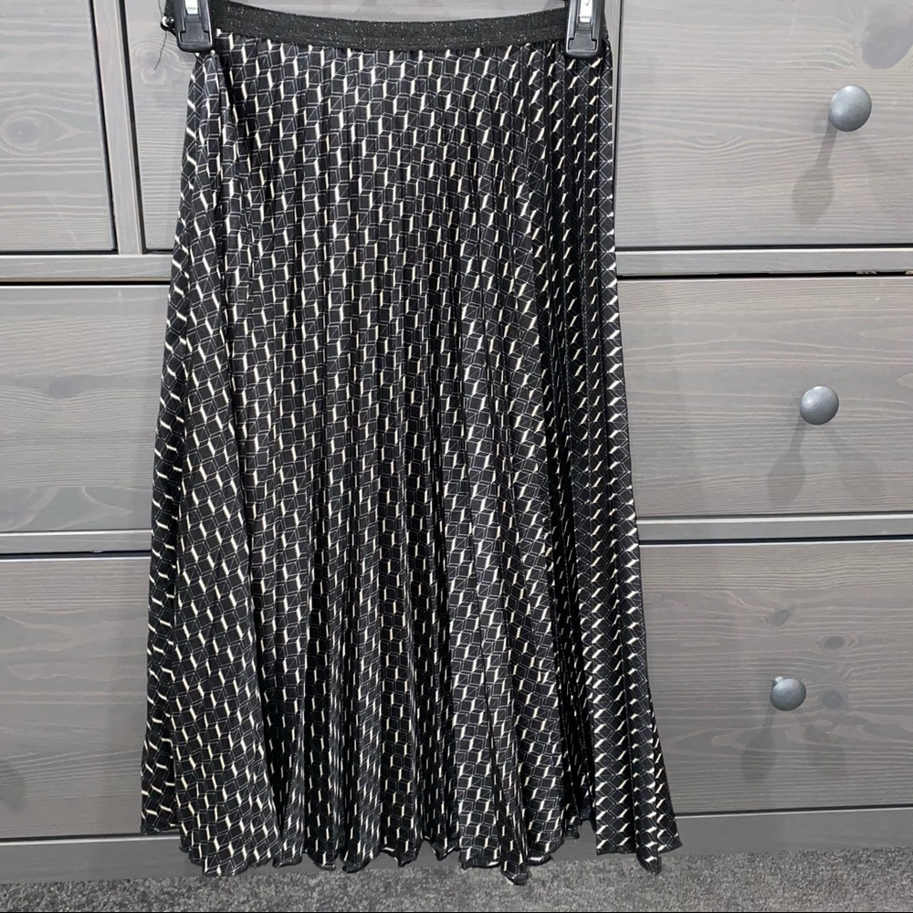Zara accordion midi skirt